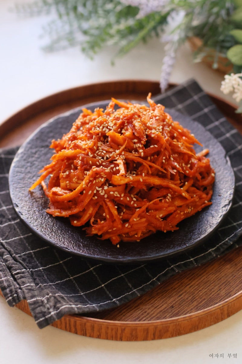 더덕무침 레시피 요리 양념 더덕고추장무침 만드는법