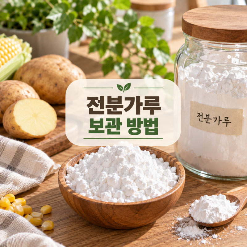 전분가루 보관방법｜개봉 후 실온·냉장 어디에 둬야 할까?