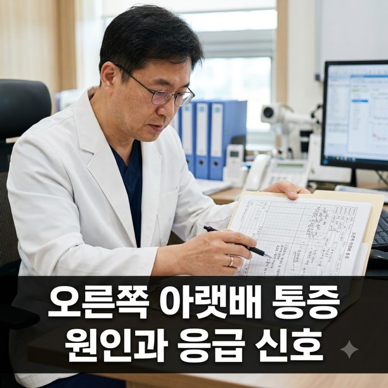 오른쪽 아랫배 통증 원인 6가지와 맹장염 구별법 총정리