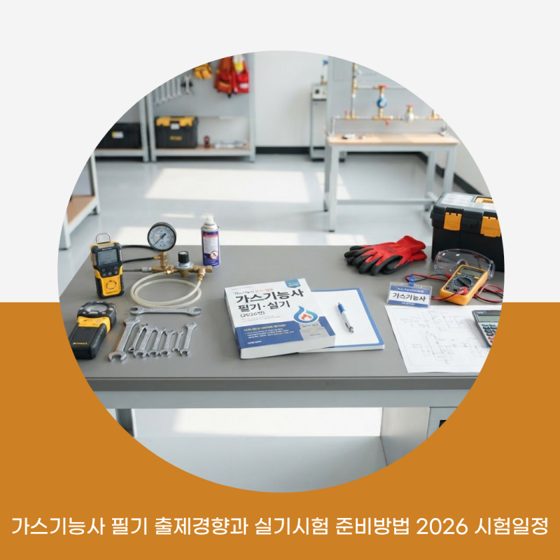 가스기능사 필기 출제경향과 실기시험 준비방법 2026 시험일정