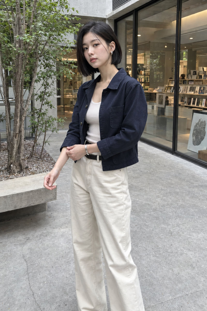 여자 워크자켓 코디｜투박하지 않게 입는 20대 가을 데일리룩