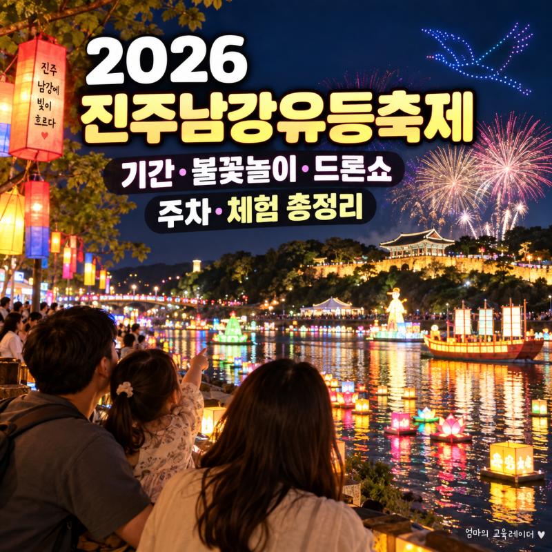 2026 진주남강유등축제 아이랑｜기간·불꽃놀이·드론쇼·주차·체험 총정리