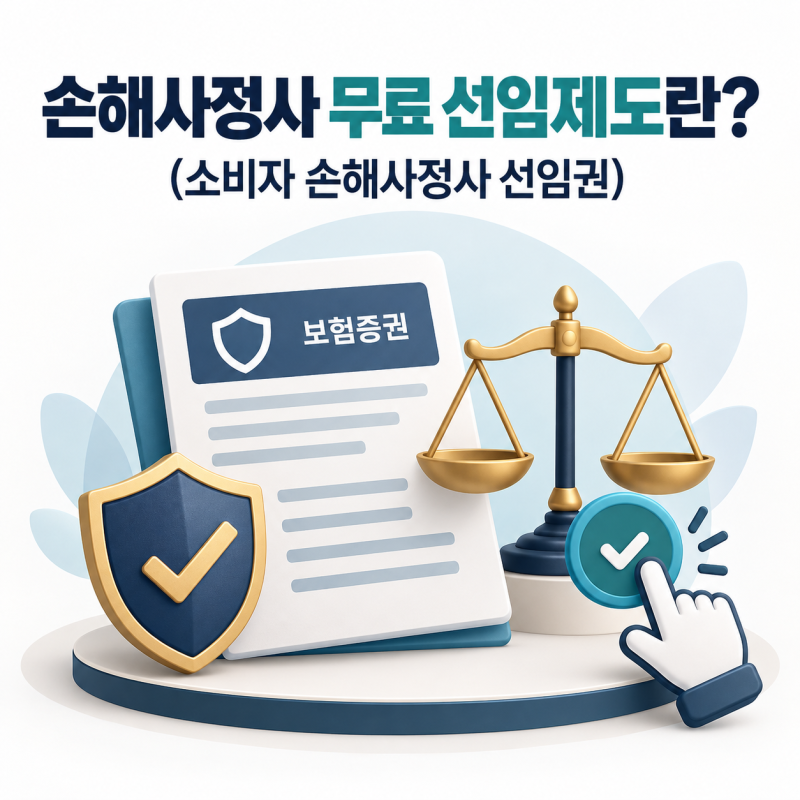 손해사정사 무료 선임제도란? 비용 없이 선임하는 방법