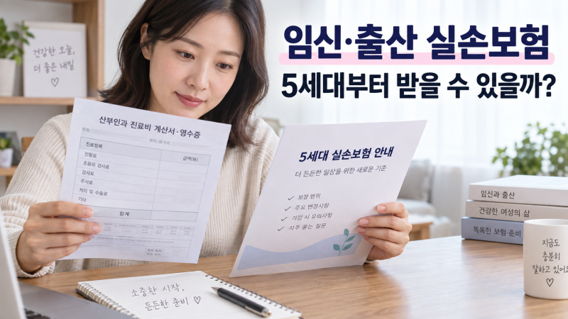임신·출산도 실손보험 청구될까? 5세대부터 달라진 보장 총정리