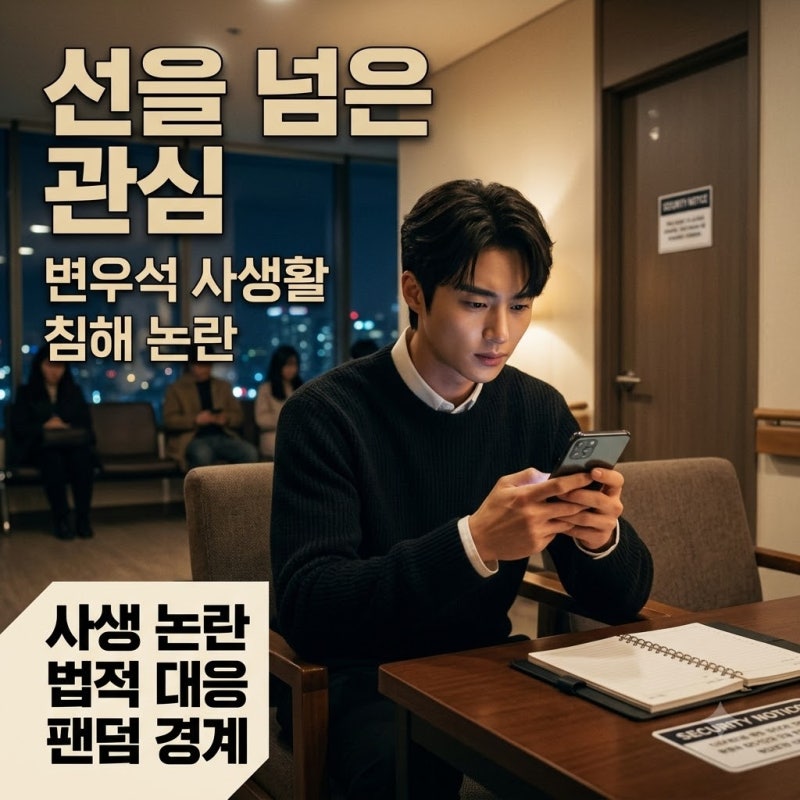 변우석 사생활 침해 논란, 매니저 거주지까지 번진 사생 문제와 법적 대응 전망
