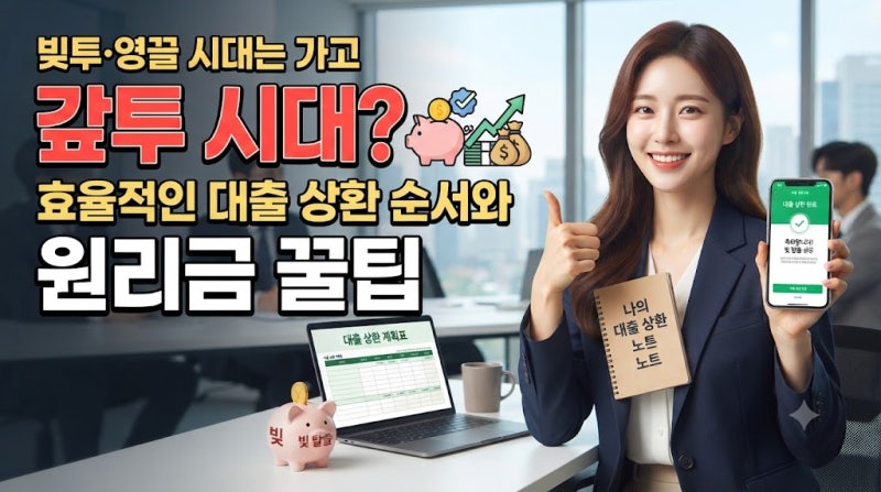빚투 영끌 시대는 가고 갚투 시대? 효율적인 대출 상환 순서와 원리금 꿀팁