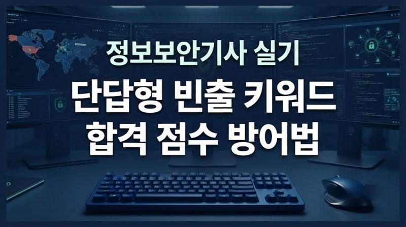 정보보안기사 실기 단답형 빈출 키워드와 17문항 합격 점수 방어법