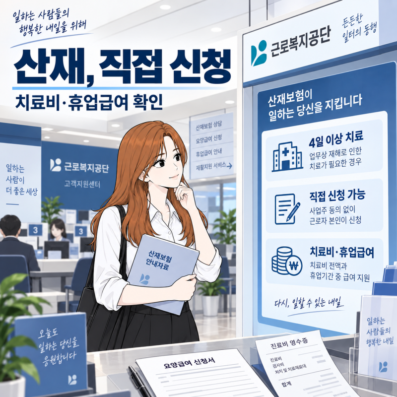 “회사에서 산재 안 된다고 막는데?” 요양급여, 그래도 신청할 수 있을까