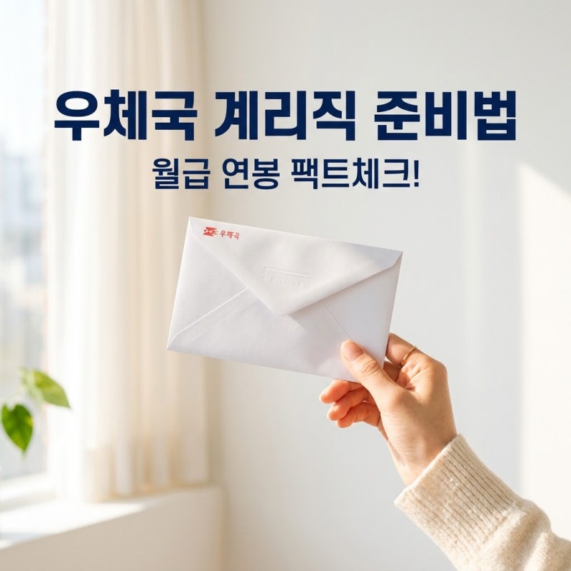 우체국계리직 시험 준비 2027 우체국공무원 현실적인 월급 연봉 얼마일까?