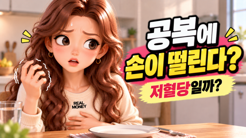 배고플 때 손까지 떨린다면? 단순 공복과 다른 저혈당 신호