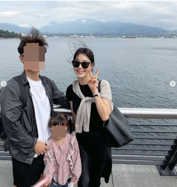 한지혜, 검사 남편·6살 딸과 캐나다 밴쿠버行…“용기 내서 세 식구 함께 떠났다”