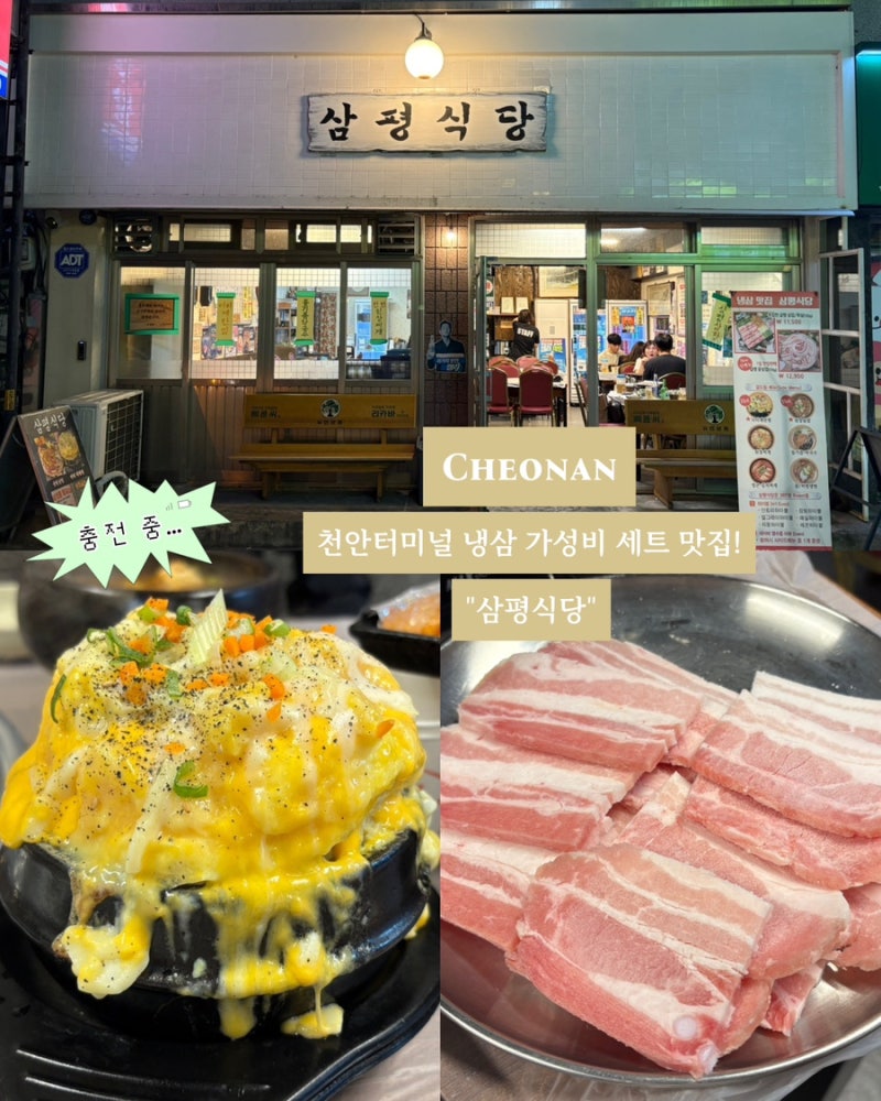 천안터미널 냉삼 삼평식당 천안터미널 맛집 추천 천안터미널 고기집 후기 신부동 냉삼 추천 ....