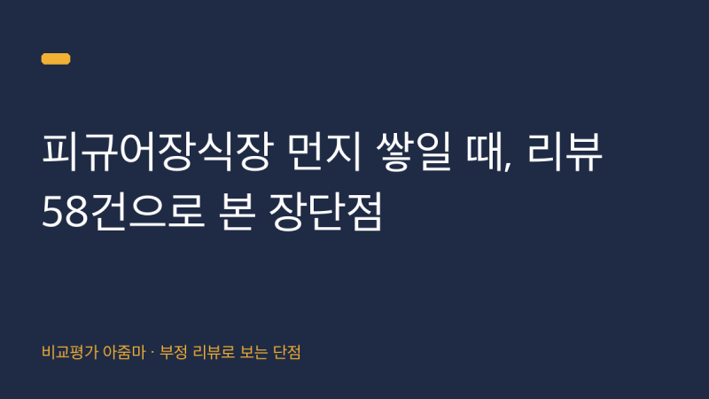 피규어장식장 구매 전 먼지 고민할 때, 리뷰 58건으로 본 장단점
