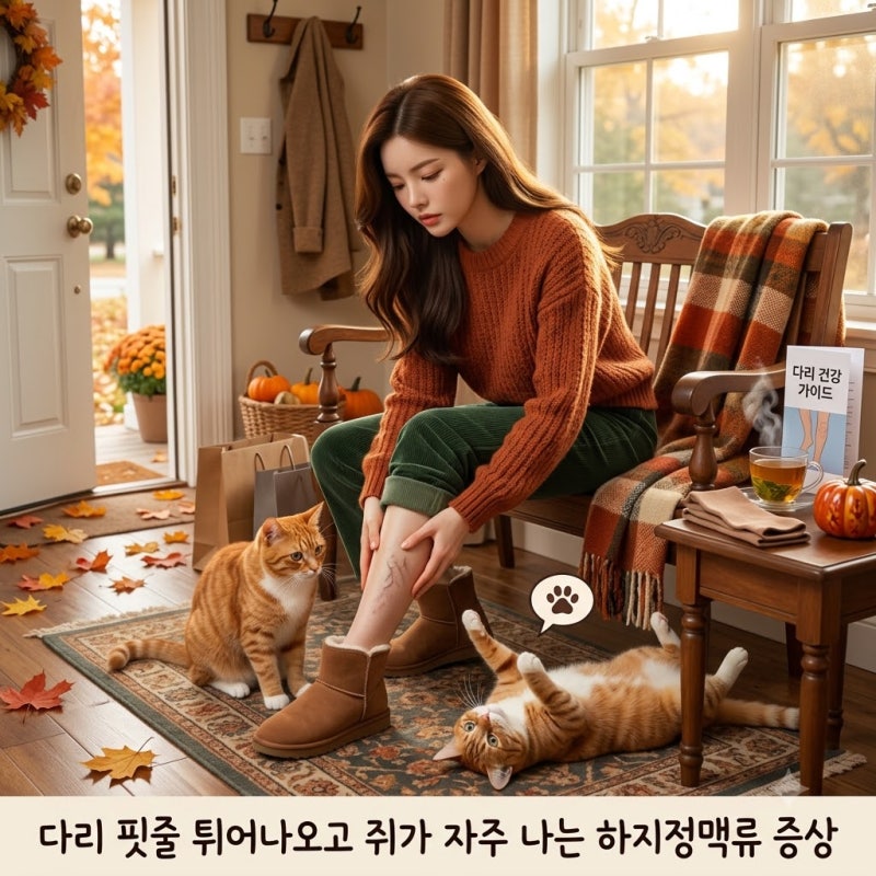 다리 핏줄 튀어나오고 쥐가 자주 나는 하지정맥류 증상