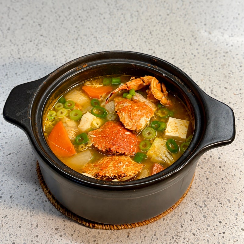 꽃게 된장찌개 레시피 냉동으로 만들어도 맛있어요