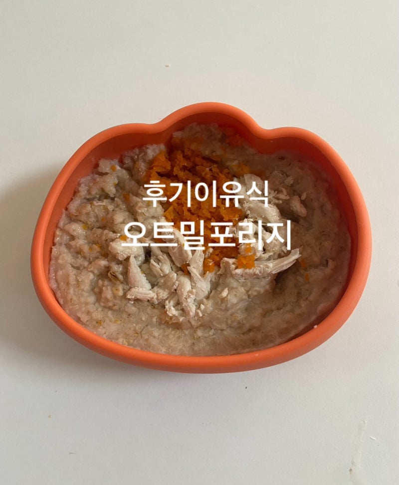 9개월 후기이유식 오트밀을 꼭 먹여야할까? (오트밀포리지 레시피)