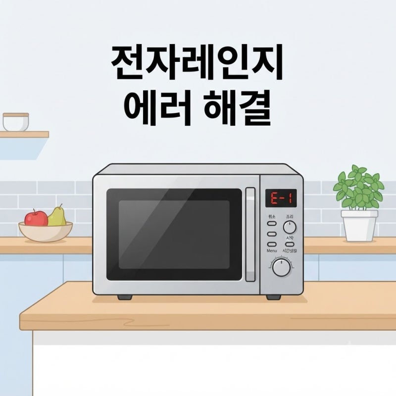 갑자기 멈춘 전자레인지 에러 표시 C-d0 뜨고 먹통일 때 자가점검법