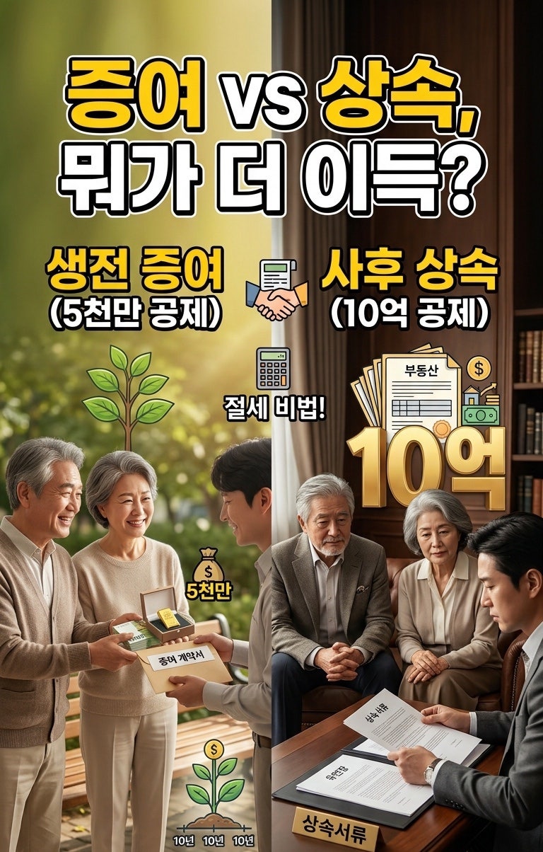 부모 자식 증여 상속 차이와 증여세 상속세 절세 팁 총정리