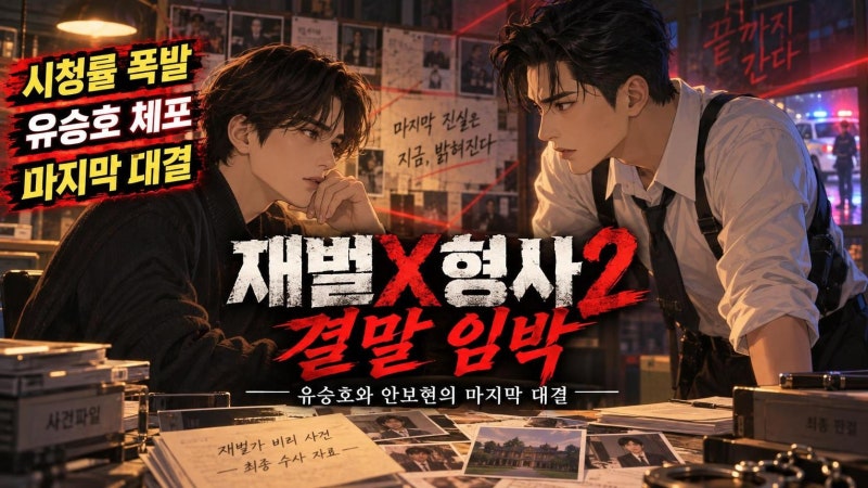 재벌X형사2 결말 직전 자체 최고 시청률 11.3%…유승호·안보현 마지막 대결 관전포인트