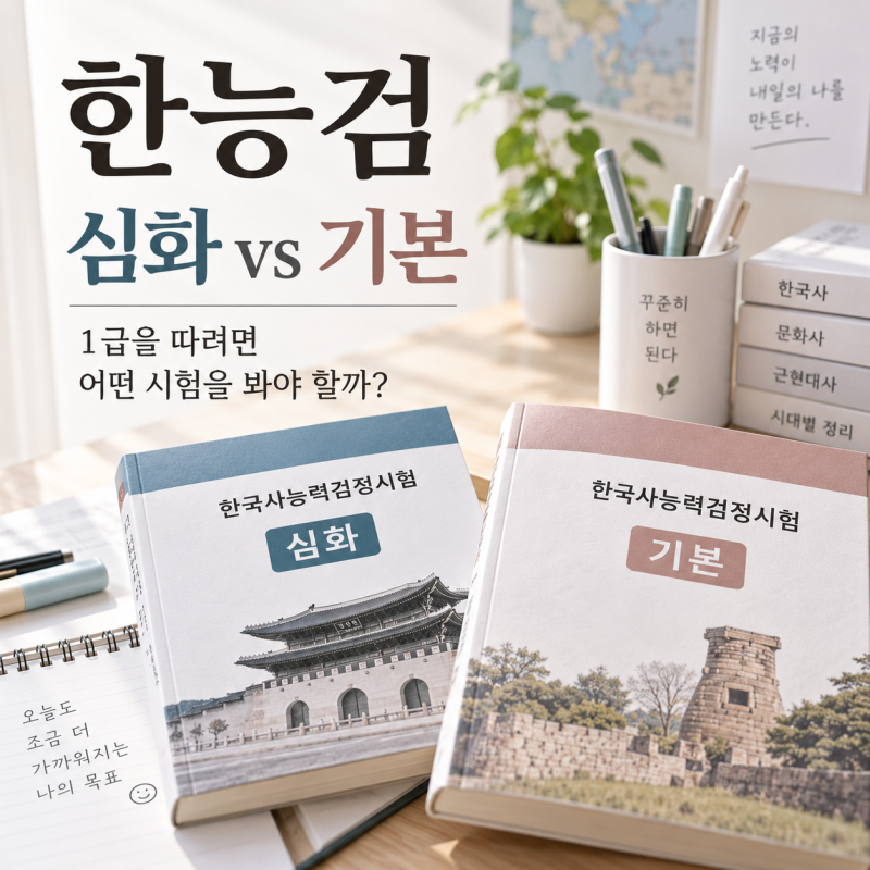 한능검 심화 기본 차이, 1급 따려면 어떤 시험을 봐야 할까?