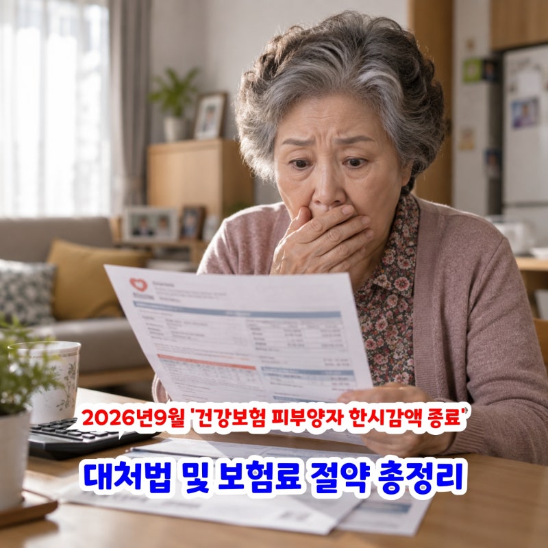 2026년 9월 건강보험료가 올랐다면? 피부양자→지역가입자 전환자 한시 감액 종료 및 보험료 ....