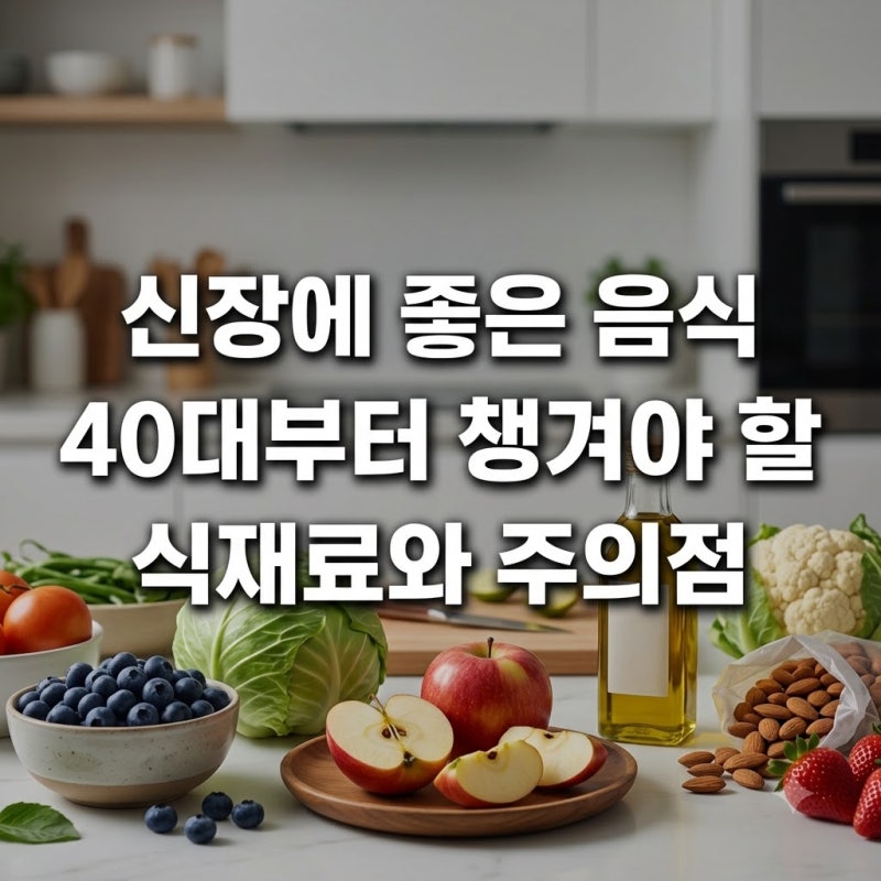 신장에 좋은 음식 40대부터 챙겨야 할 식재료와 주의점