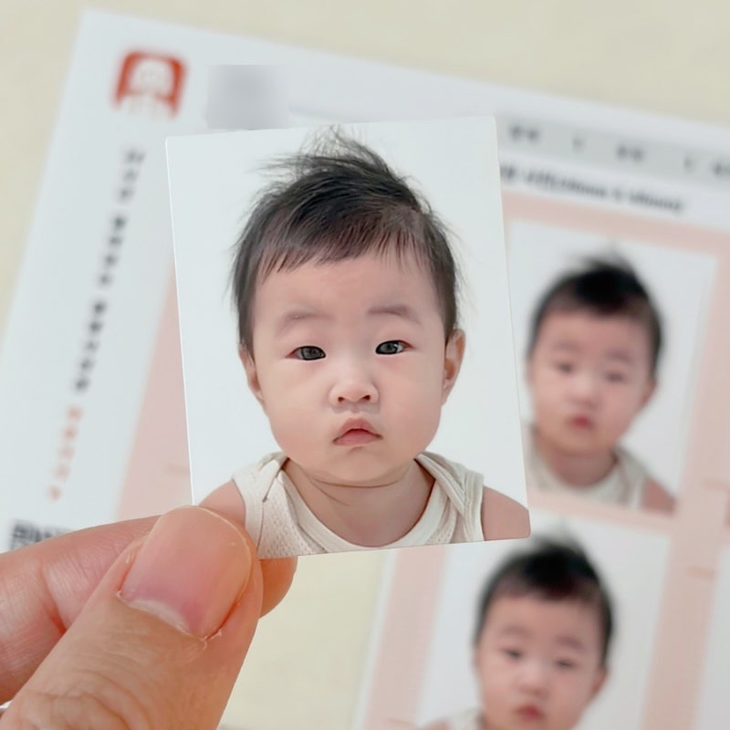 셀프증명｜집에서 핸드폰으로 아기 셀프여권사진 찍는 법