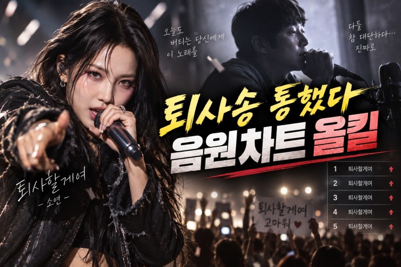 소연 퇴사할게여 음원차트 올킬…기안84 내레이션과 공감 가사가 통했다