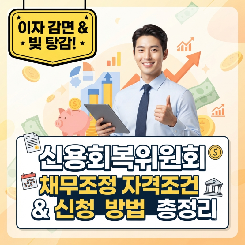"카드값 돌려막다 신용불량자 됩니다" 2026 신용회복위원회 채무조정 (신속채무조정·개인워....