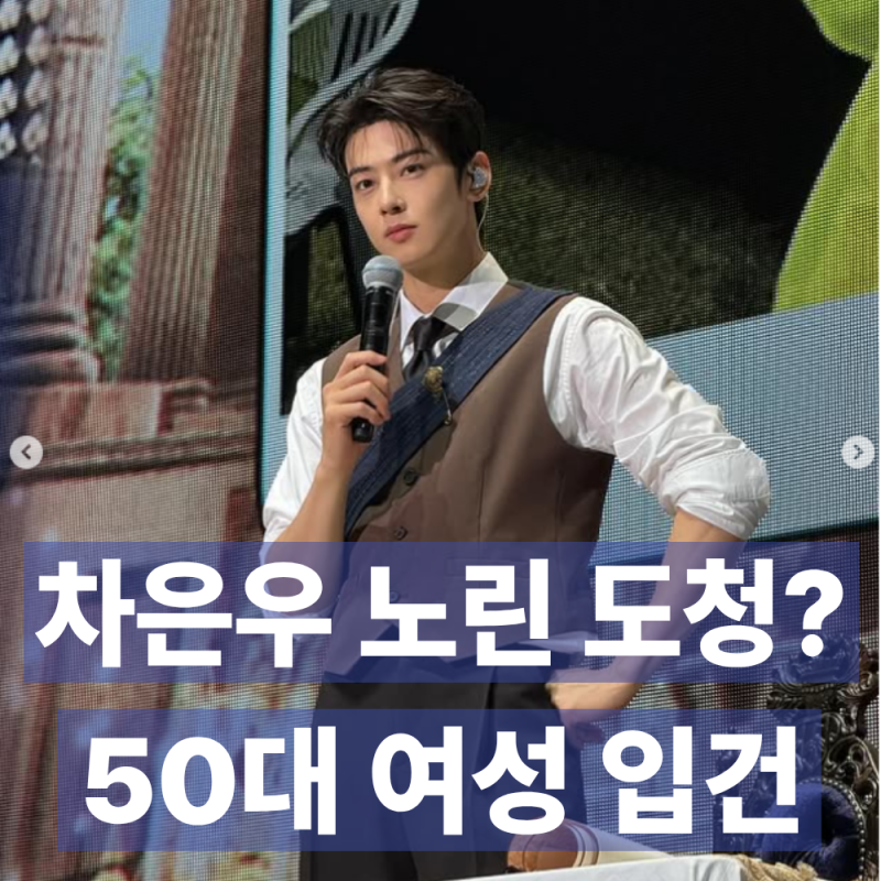 "카페 테이블 밑에서 발견된 그것…" 차은우 노린 50대 여성의 황당한 범행