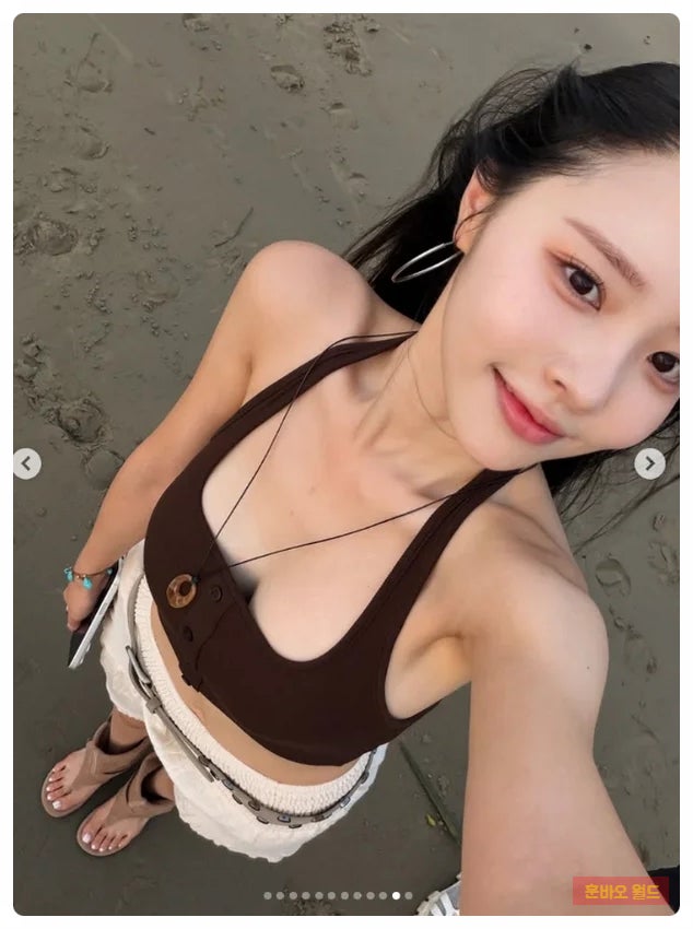 이솔이 코타키나발루 해변 승마, 브라톱보다 더 눈에 들어온 장면