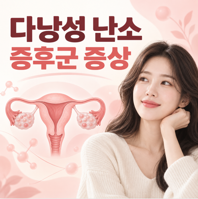 다낭성 난소 증후군 증상, 생리불순부터 원인·검사·치료까지