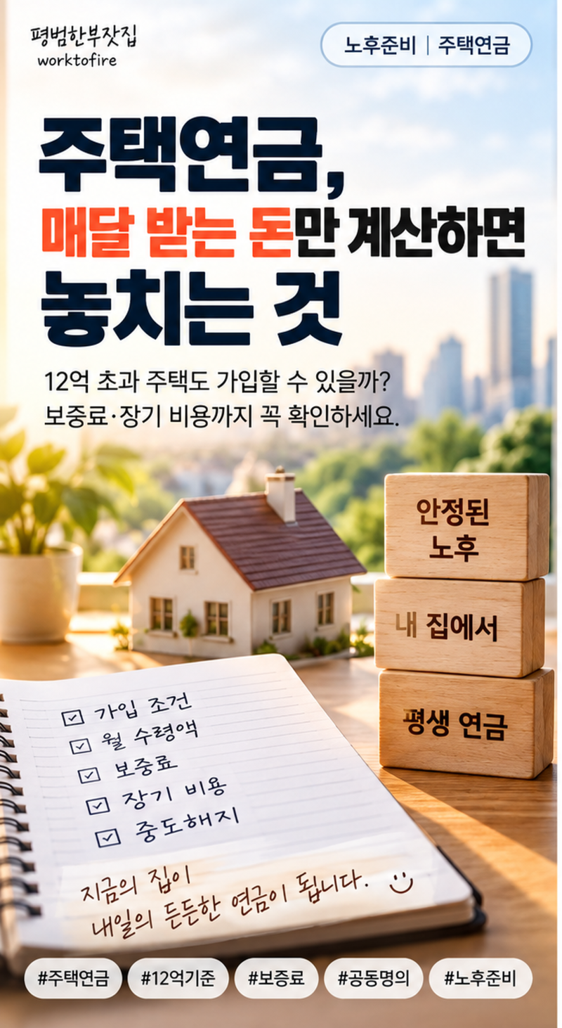 2026 주택연금, 매달 받는 돈만 계산하면 놓치는 것