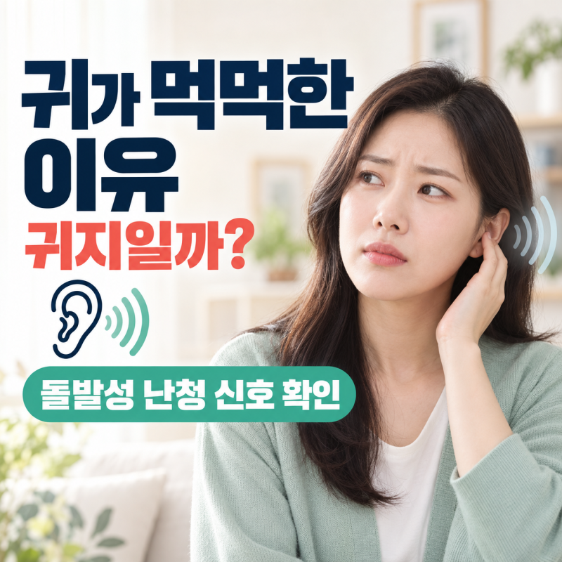 귀가 먹먹한 이유｜귀지일까? 돌발성 난청 놓치면 안 되는 신호