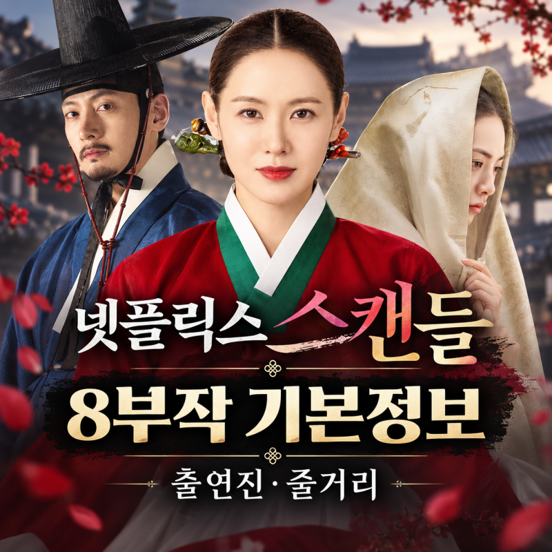 넷플릭스 스캔들 몇부작?｜8부작 전편 공개·출연진·줄거리 기본정보