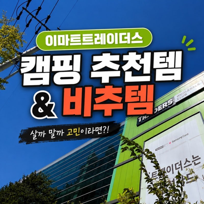 이마트트레이더스 캠핑용품, 추천템 비추템