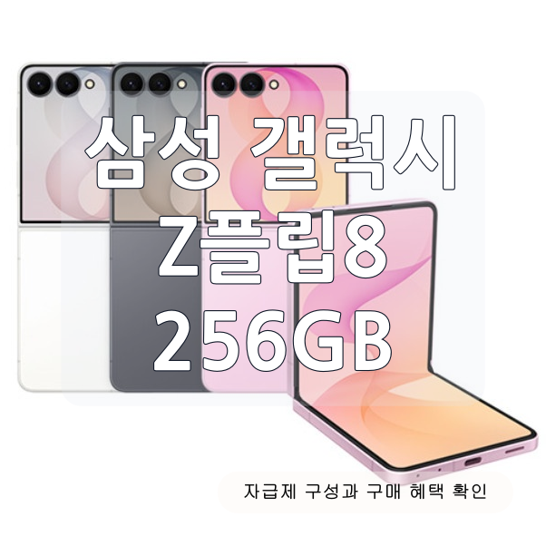 삼성 갤럭시 Z플립8 256GB 자급제, 구매 전 확인할 구성과 혜택