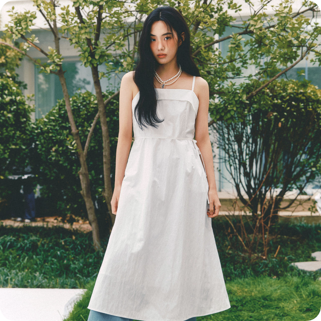 로엠 나시 롱 원피스 RMOWF25R99 실루엣과 후기 살펴보기