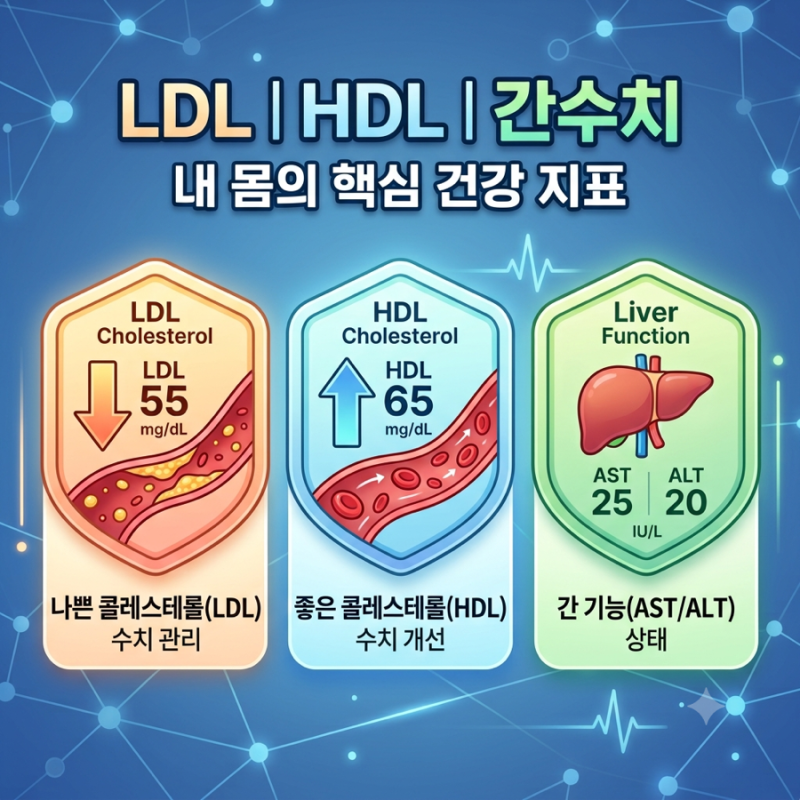 HDL 콜레스테롤, LDL 콜레스테롤에 대한 모든것 +간수치(GTP,AST,ALT)