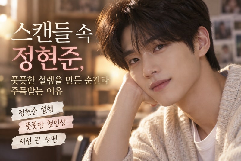 스캔들 속 정현준, 풋풋한 설렘을 만든 순간과 주목받는 이유