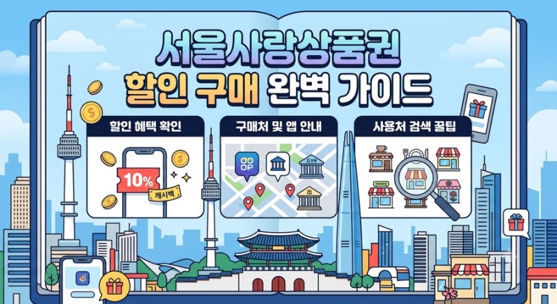 서울사랑상품권 할인 구매 완벽 가이드: 5~7% 할인 혜택부터 서울페이+ 앱 사용법 총정리
