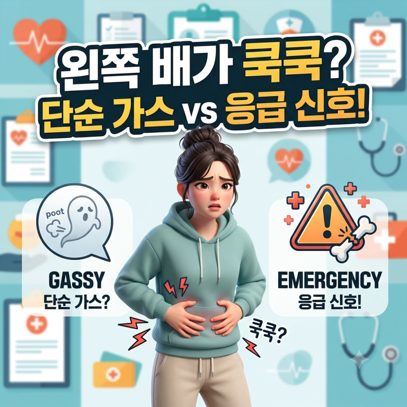 왼쪽 아랫배 통증, 단순 묵직함일까? 찌르는 듯한 위험 신호일까?