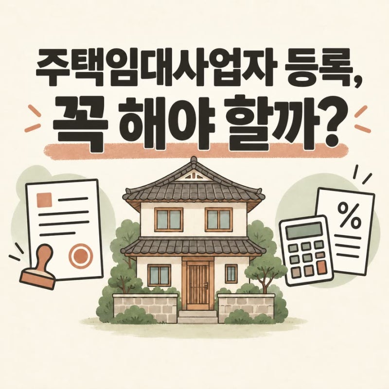 주택임대사업자 등록 꼭 해야 할까? 지자체 등록과 세무서 등록 차이