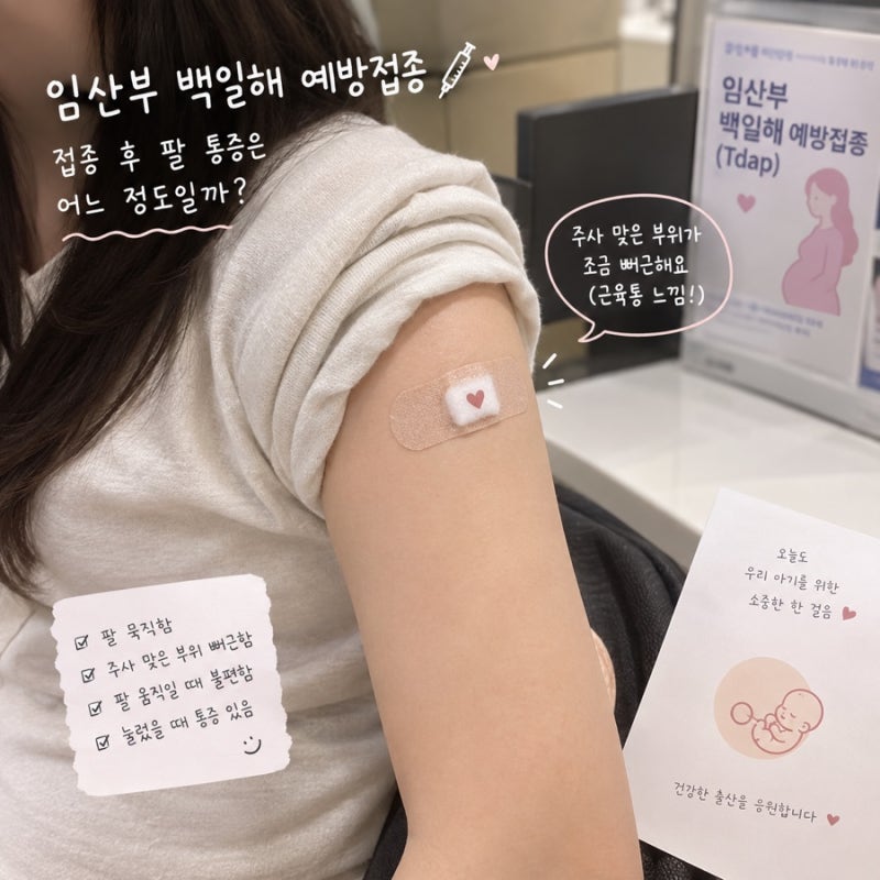 [임산부 백일해] 30주차 임산부 백일해 예방접종 후 팔 통증, 얼마나 아플까?