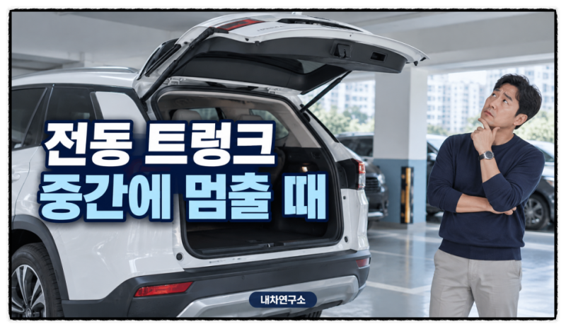 전동 트렁크 열리다 중간에 멈춤, 쇼바 고장 전에 확인할 5가지