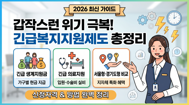 긴급복지 생계지원금 및 지원제도 총정리: 경기도형·서울형 의료지원 교육지원 신청 자격 ....