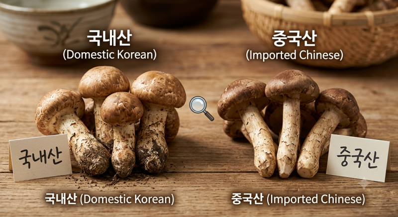 가을의 보물, 송이버섯! 국내산 자연산 vs 중국산 완벽 구별법