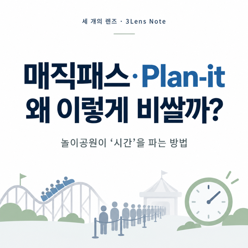 롯데월드 매직패스·에버랜드 Plan-it은 왜 비쌀까? 우선탑승권 가격의 경제학