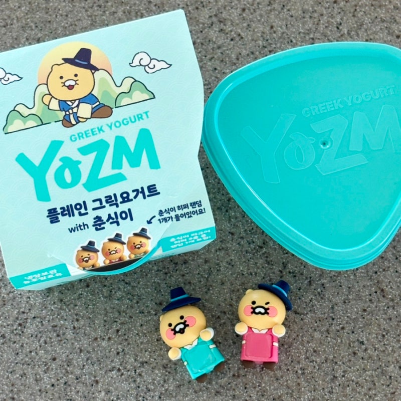 GS25 X YOZM 요즘 플레인 그릭 요거트 춘식이 히퍼 랜덤깡 리뷰 | 윙크 춘식이 득템! ( ⸝⸝˃֊˂)