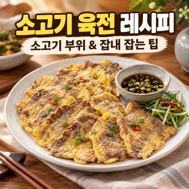 소고기 육전 만드는 법 ｜소고기 부위부터 비린내 잡는 팁까지